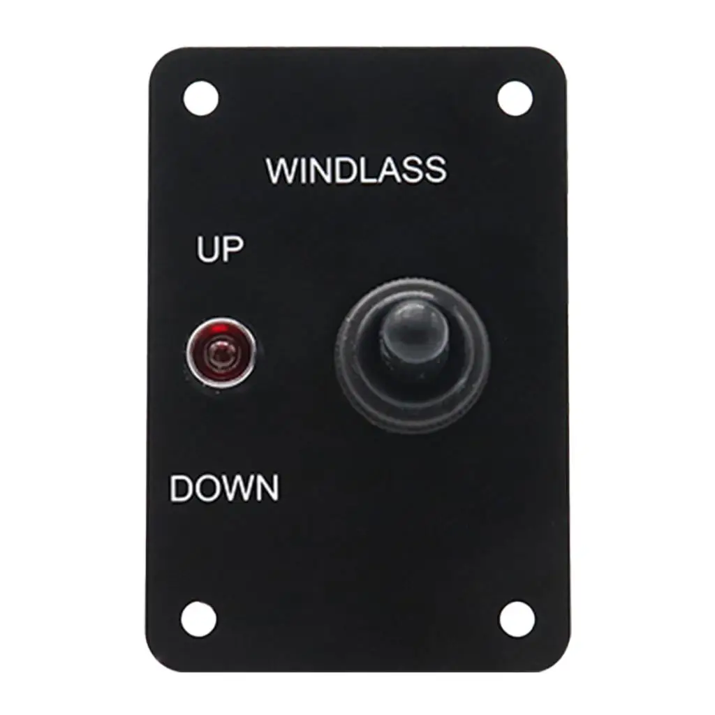Anchor Windlass Up Down Toggle Switch Panel With LED Indicator 12V