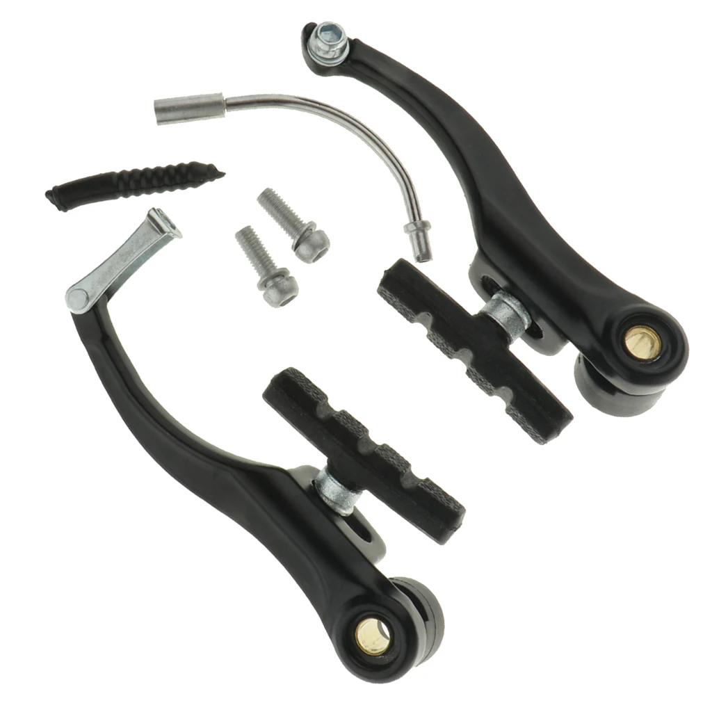 Folding Bicycle V Brakes Front Rear Pair Set Included Adjusting Bolt V-brake