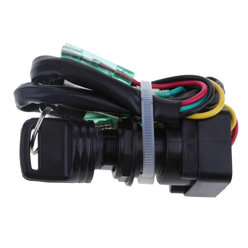 MagiDeal Plastic Durable Boat Ignition Key Switch for Yamaha 40HP 60HP Outboard Motor RV Yacht Dinghy Replacment Accesories