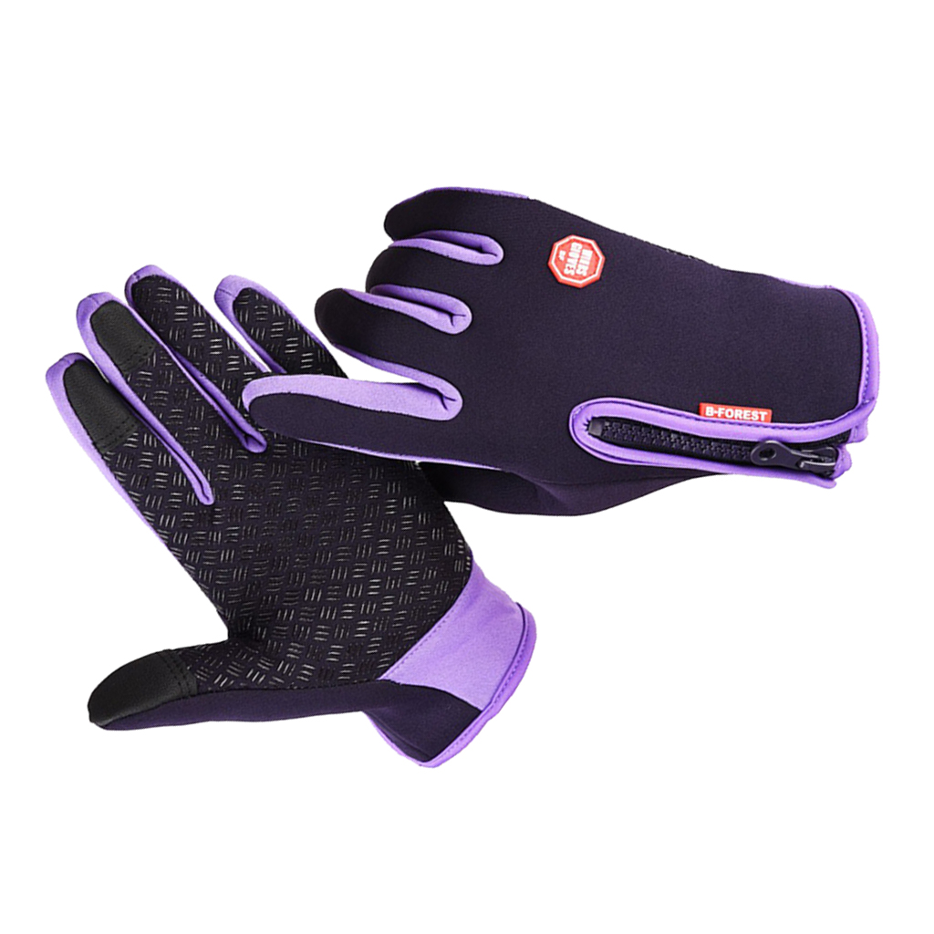 1 Pair Men's Winter Thermal Gloves Full Finger Glove Touch Screen Mitten