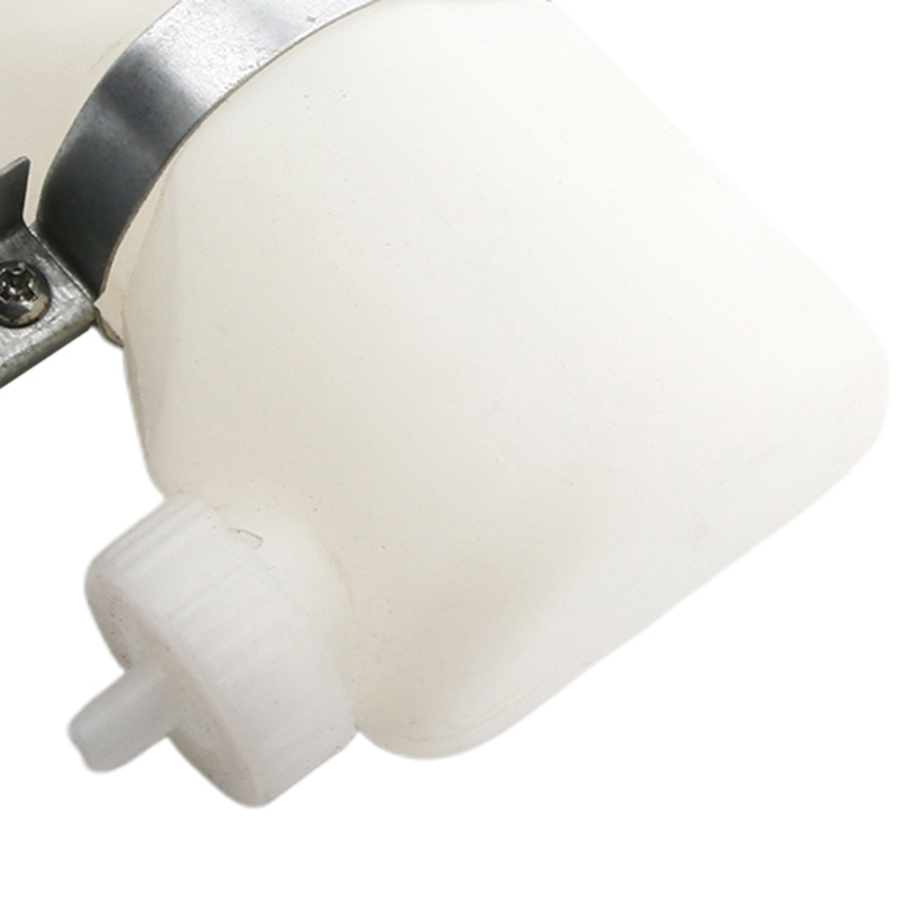 dolity White Plastic Engine Radiator Coolant Bottle Overflow Reservoir Tank  for 250cc 350cc Quad Dirt Bike ATV