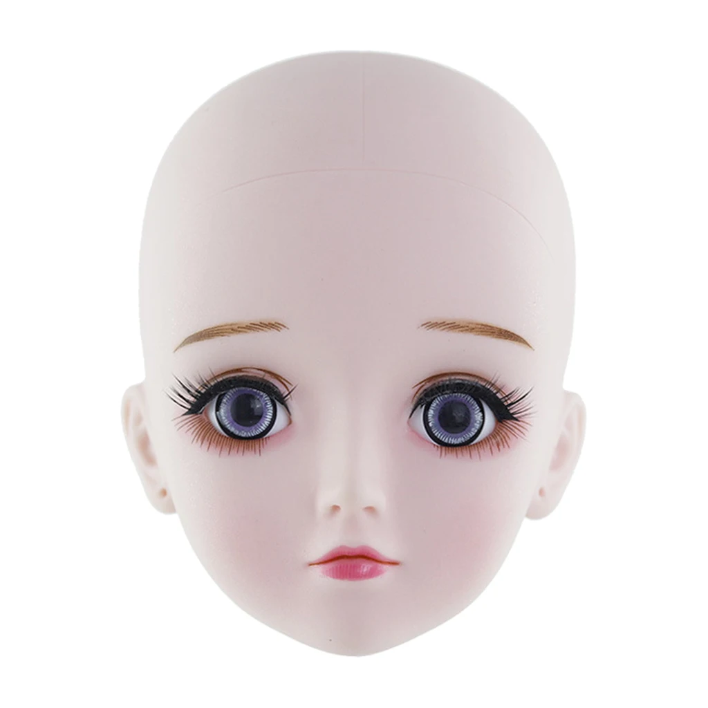 60cm 1/3  Doll Girls Head Mold Sculpt Model with Charming 4D Eyes Gift