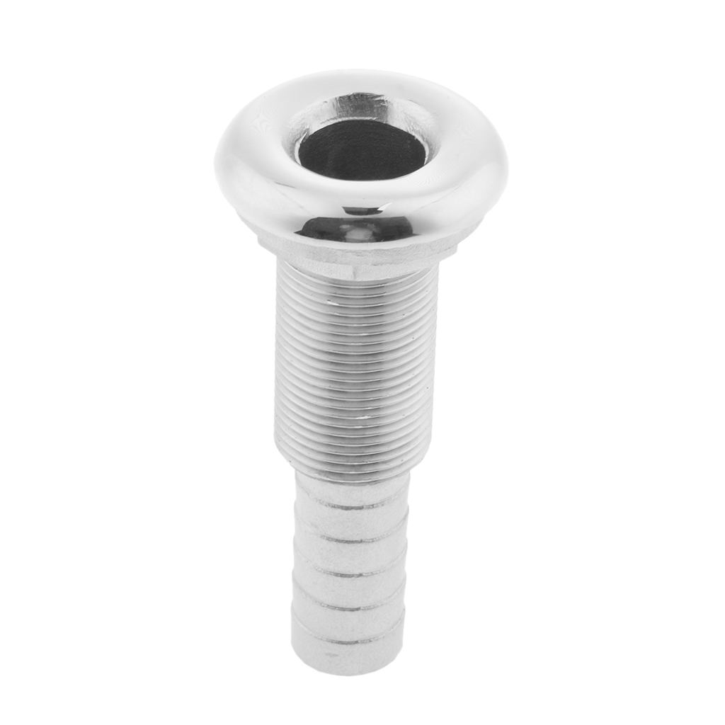 3/4inch Hose Barb Boat Thru Hull Fitting 316 Stainless Steel Hardware