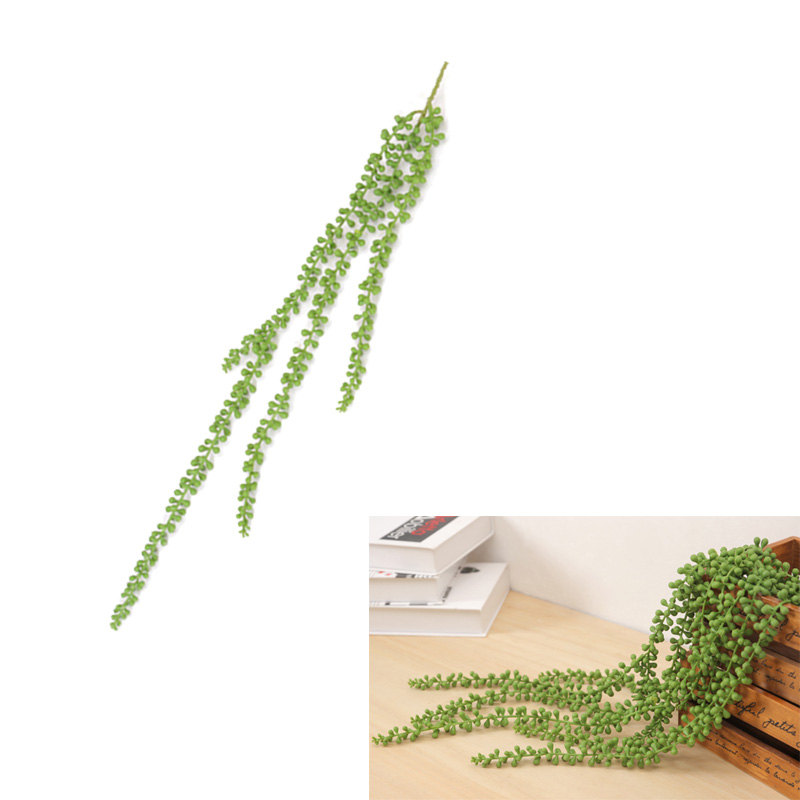 String Of Pearls Fake Artificial Succulents Hanging Plants Green ELEGANT