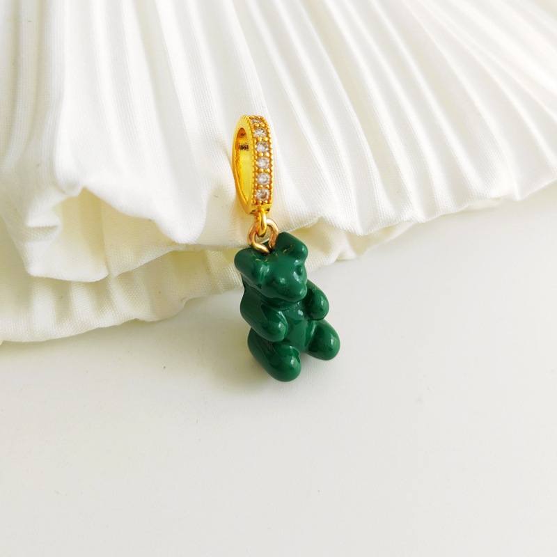 Pendant Necklace for Women Korean Colorful Bear Blue Zircon Crystal Neck Chain Female Jewelry Free Shipping Gift 18k Gold Plated Pendant Necklace for Women Korean Colorful Bear Blue Zircon Crystal Neck Chain Female Jewelry Free Shipping Gift 18k Gold Plated