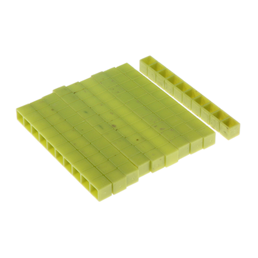 10pcs   Maths Material 1-10cm Counting Blocks Children Toy Green