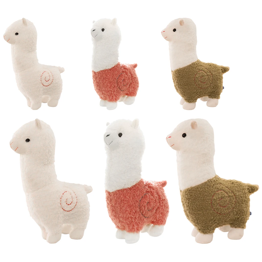 Animal Llama Alpaca Plush Toy Doll Kawaii Cushion Decoration Comfortable Pillow Stuffed for Bedroom