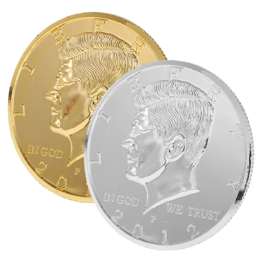 Double Side Jumbo Metal Production Magic Coin Magician Gimmick Prop