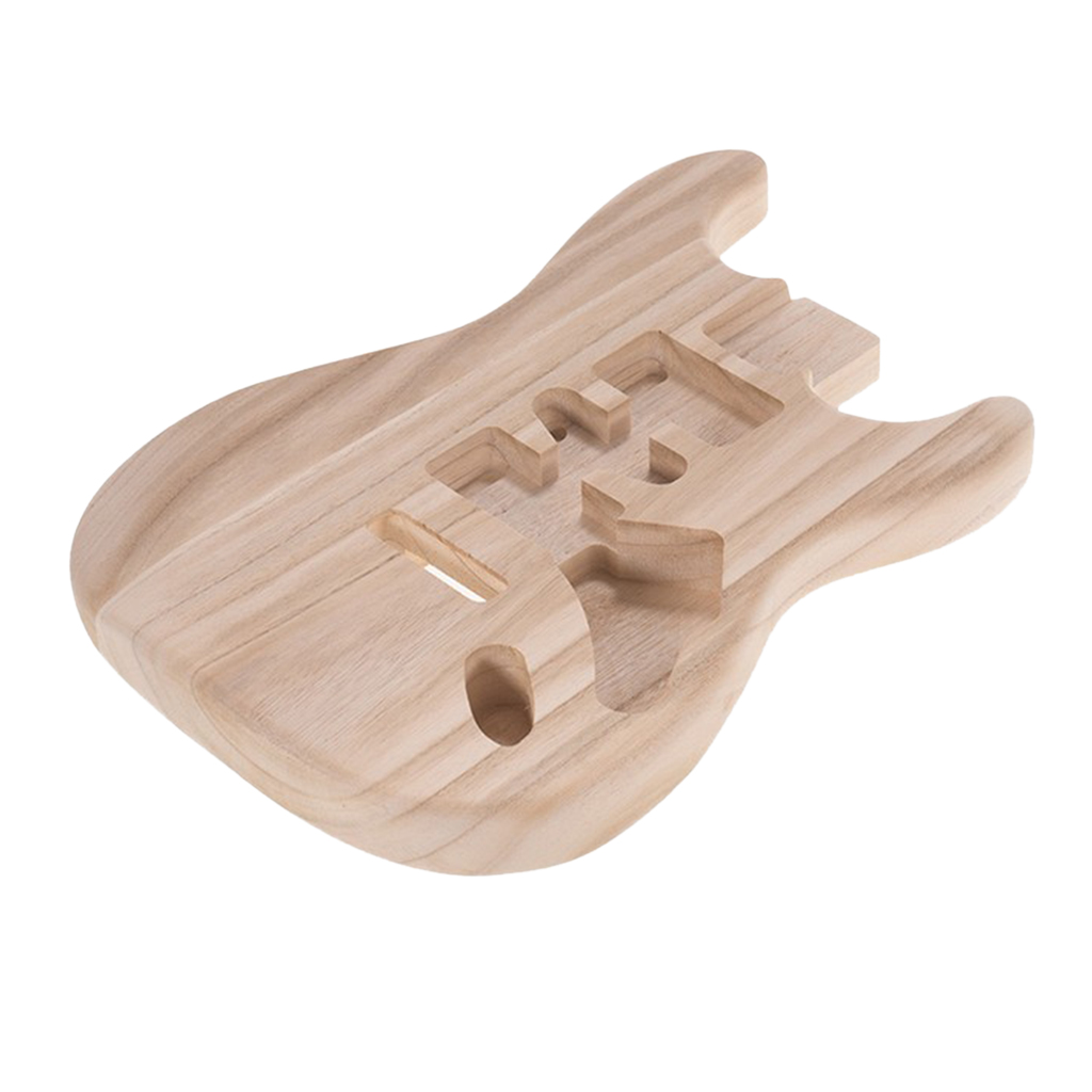 Unfinished Handcraft Guitar Wood Body Barrel Material for ST Guitar 