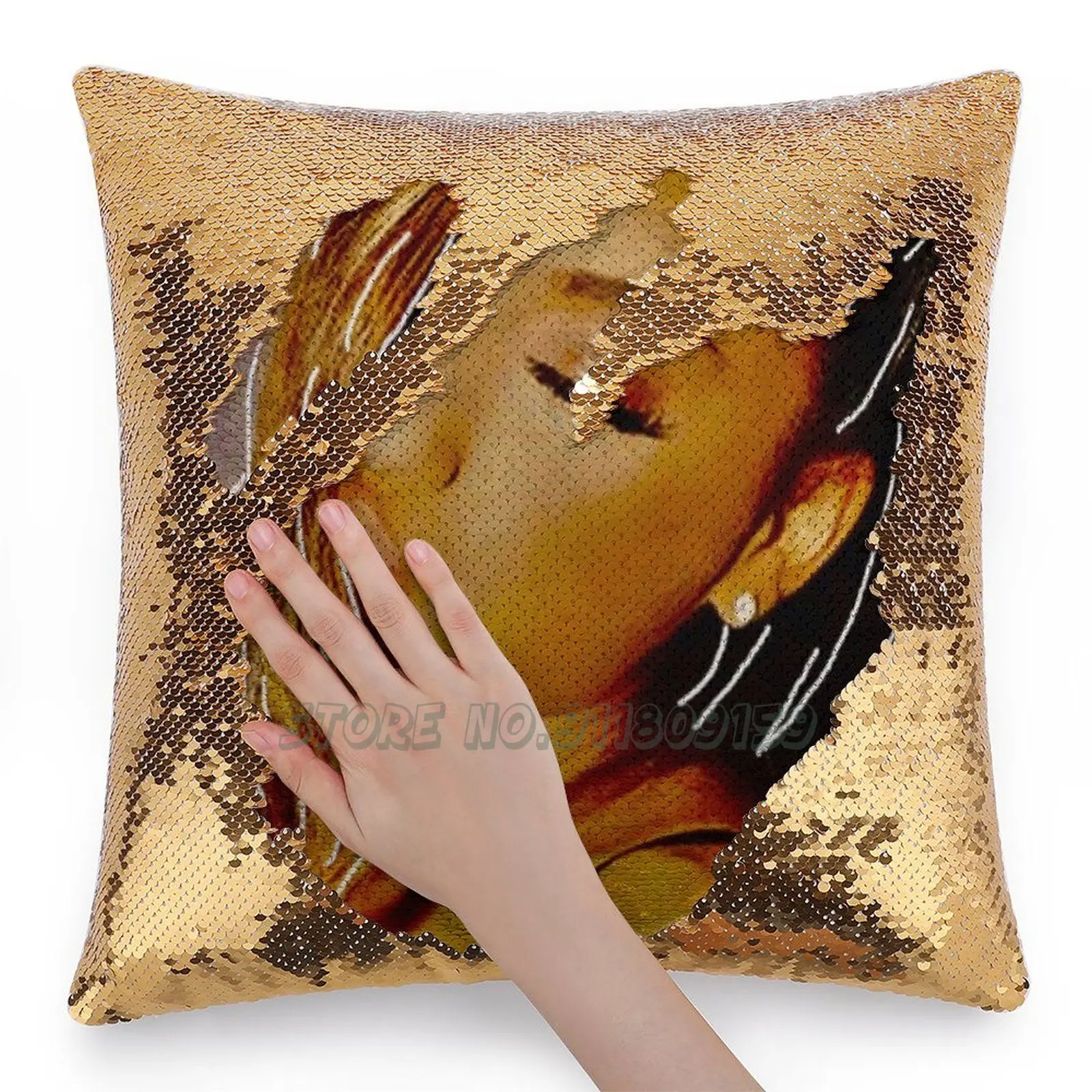 Sequin Pillow Throw Ariana Dangerous Woman