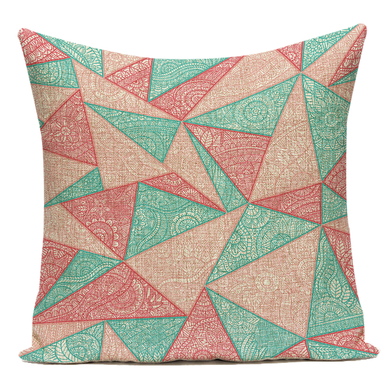 Bohemian Geometry Dekorative Kissen Fall Polyester Sofa Hause Geometrische Kissenbezug für Sofa Hause Wohnzimmer – Detail 16