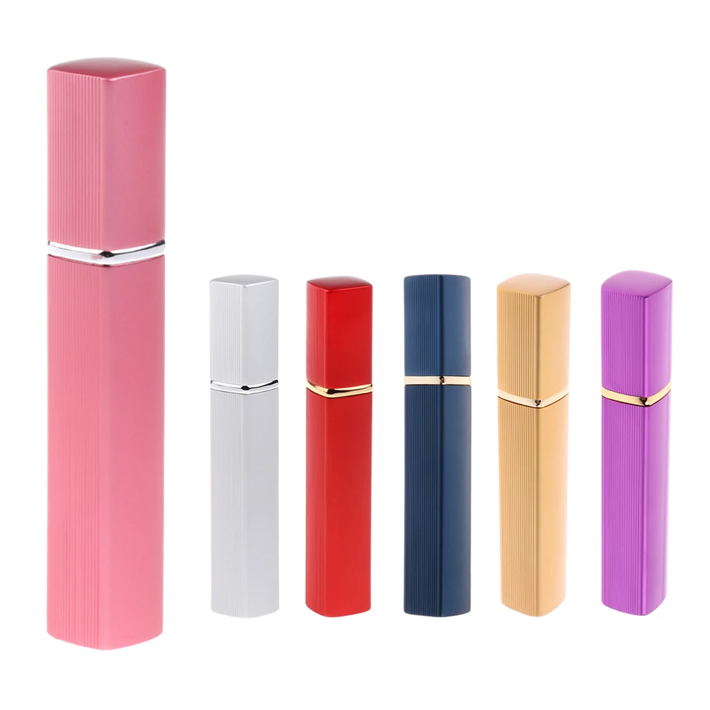 12ml Mini Pocket Refillable Empty Mist Bottle Women Men Atomizer Aftershave Makeup Vial Leaking Proof & Durable Aluminum