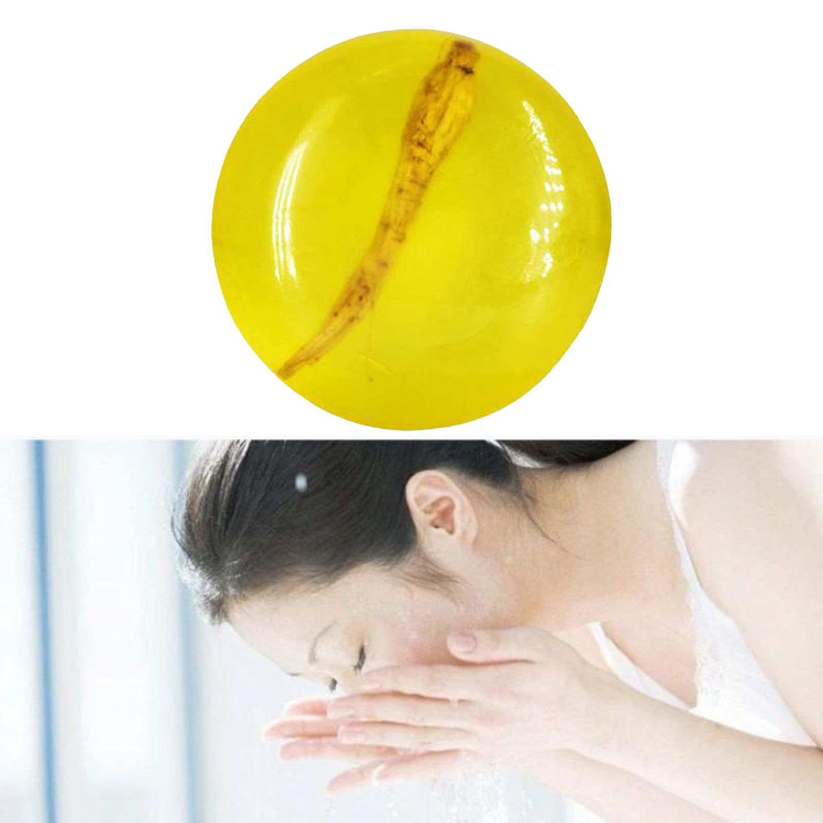 Oil Control Ginseng Soap Bar Anti Mites 100g Body Cleansing Cleanser Soap
