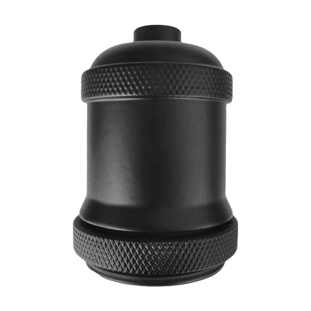 Base De Lampe Plafond En Bois - Support E27, Diamètre 100 Mm, Avec Capuchon De Ligne Et Supports Métal