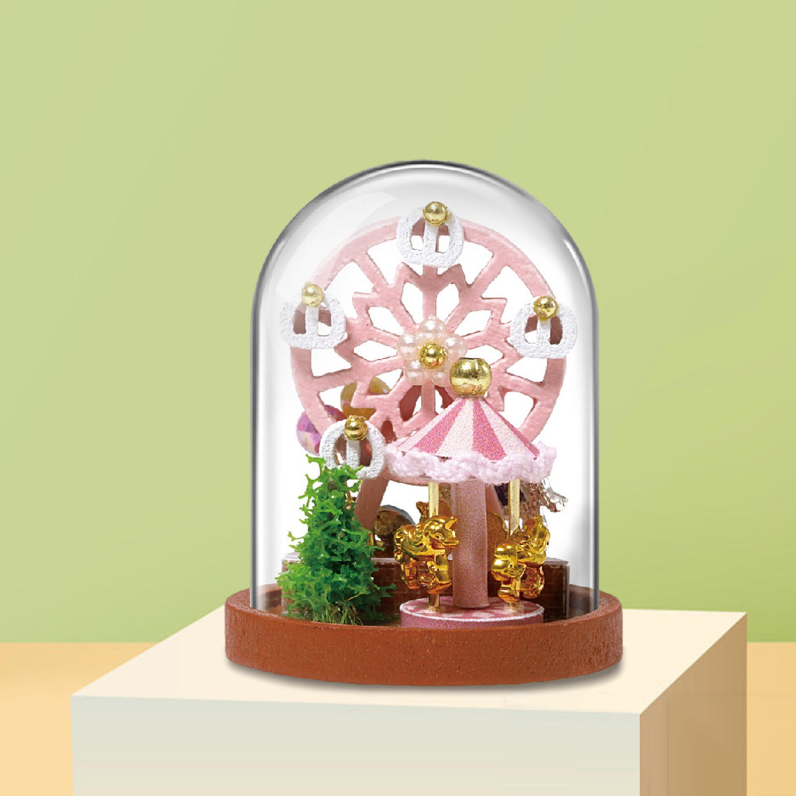 2pc DIY Handcraft Miniature Project Kits Mini Glassball Dolls House Toy 