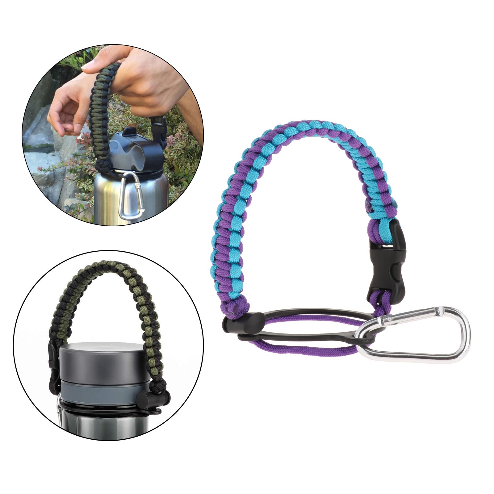 Portable Paracord Water Bottle Handle Strap for Simple Modern Camping Biking