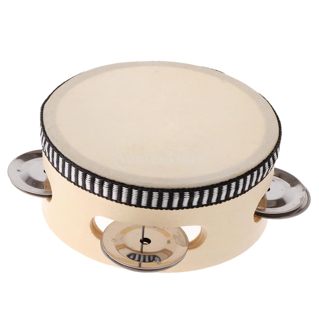 Kids Music Educational Toy, Tambourine Beat Instrument, Children Birthday Party Favor Toys (4 inch)