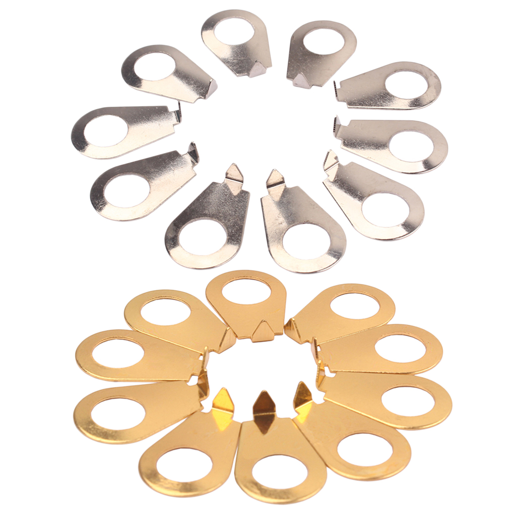 10Pcs Metal Guitar Knobs Pointer Plate Knob Position Indicator For Guitar Bass Parts Accessories 22X14X5mm