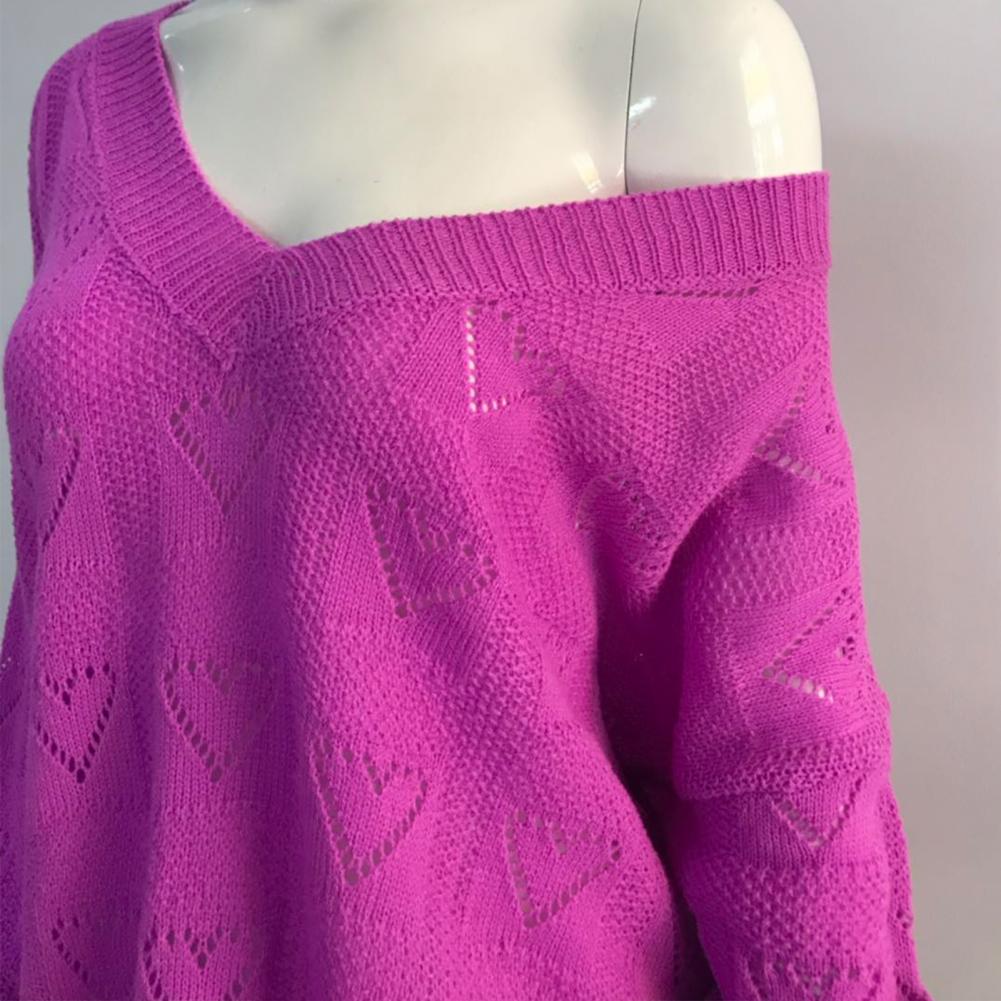 pull en tricot pour col en motif coeur crochet collection automne hiver