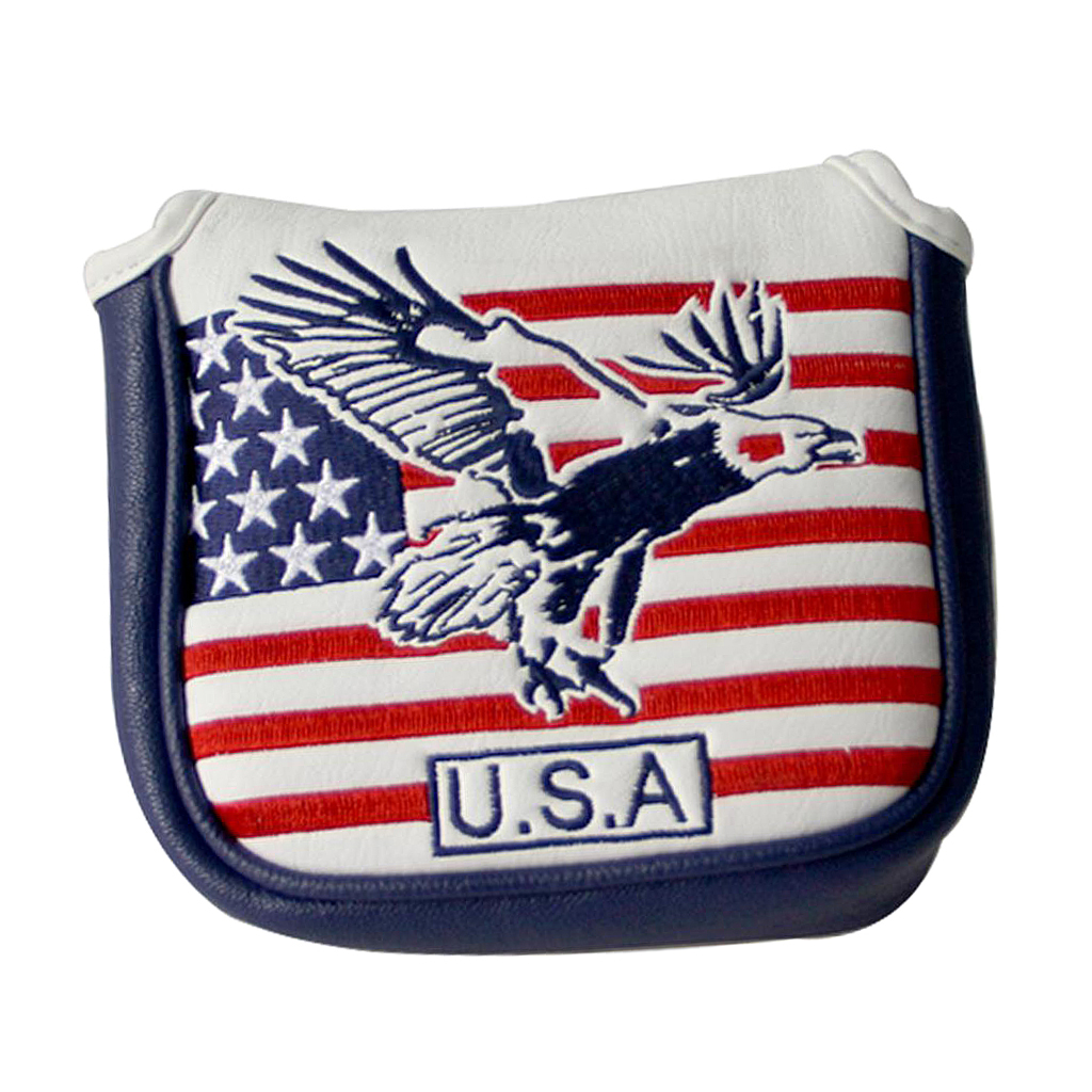 Durable Golf Club Head Cover Square Magnetic Center Putter Headcover Guard