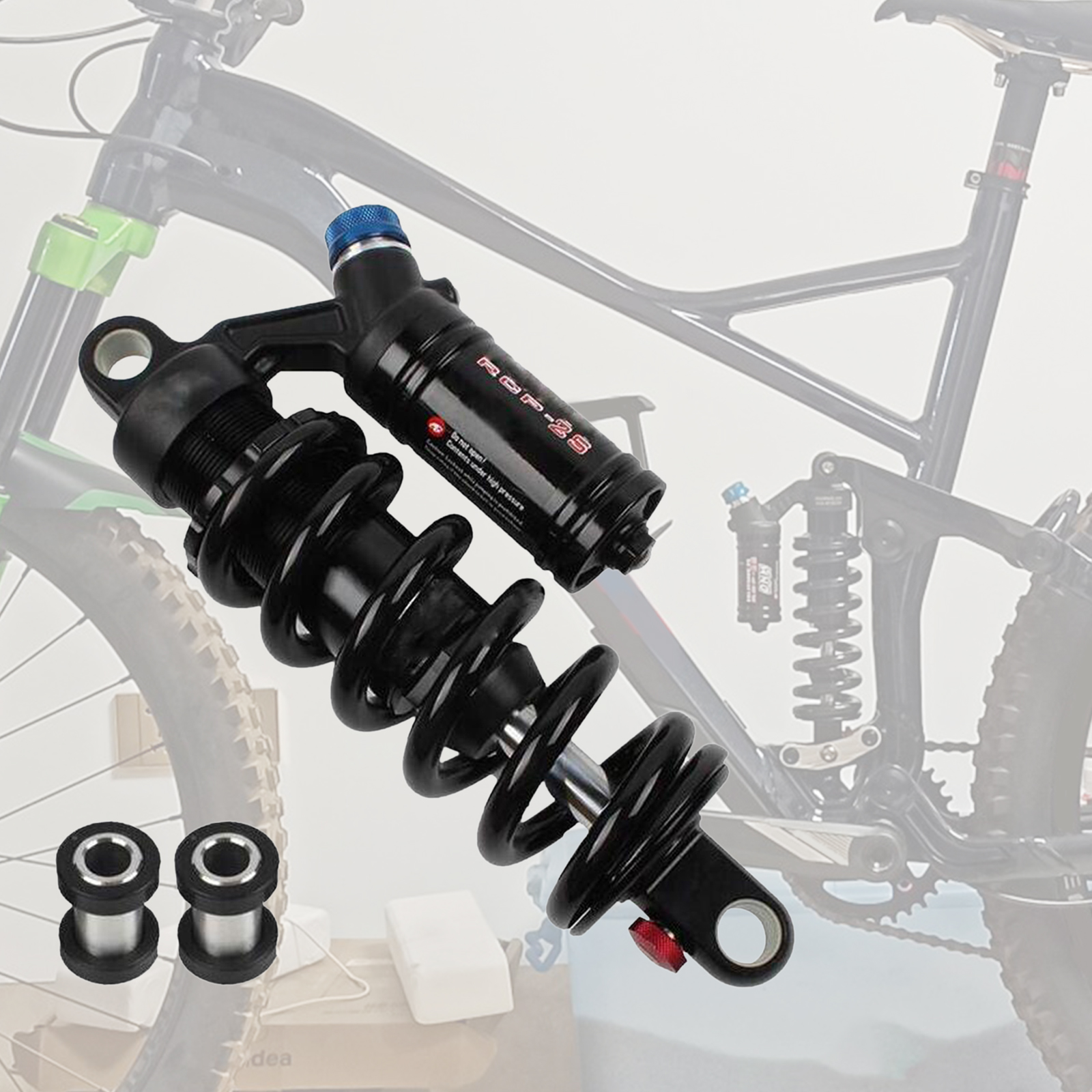 Downhill Mountain Bike Rear Shock Aluminum Alloy 550 lbs 190/200/210/220/240mm Air Shock MTB Bikycle Accessories Part