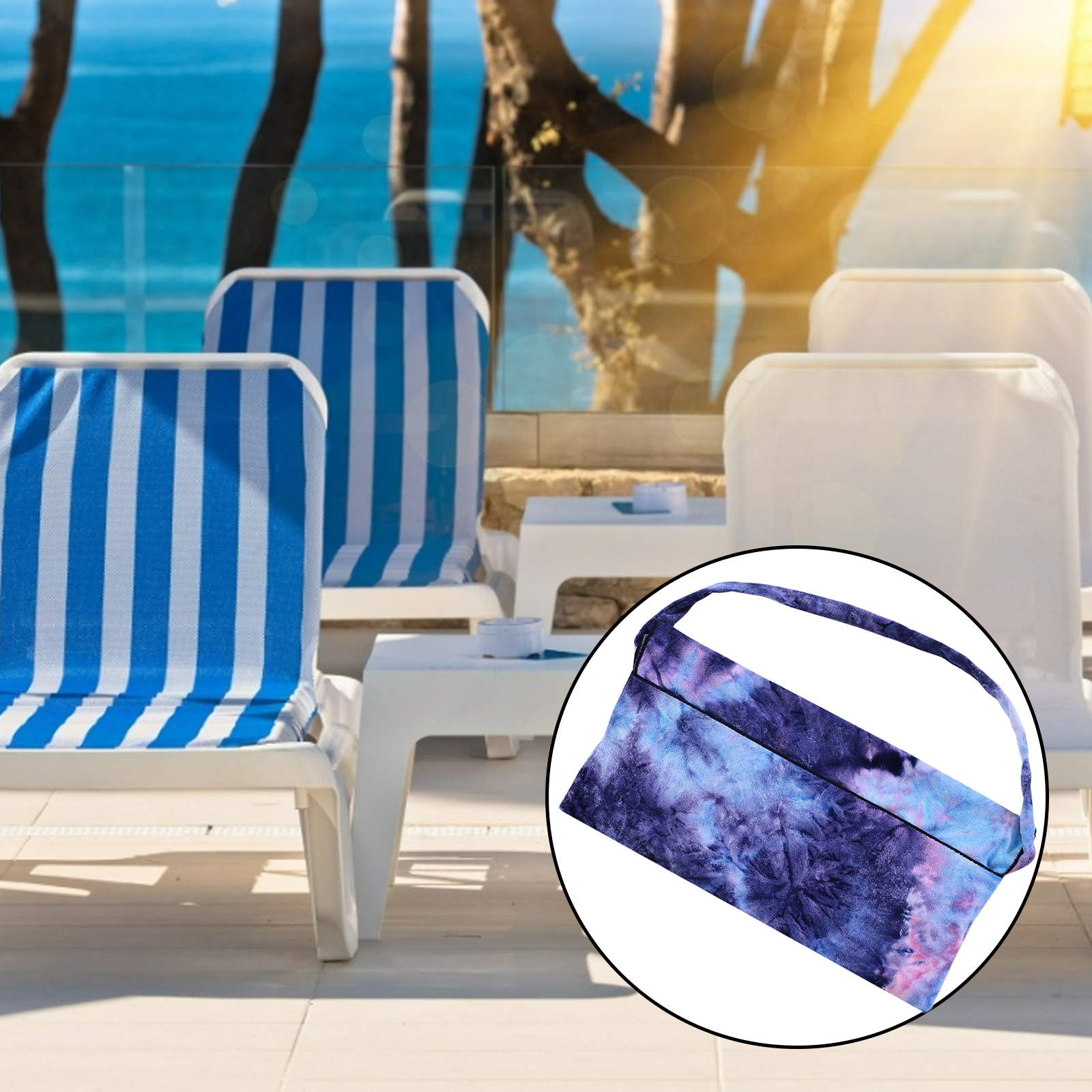 Microfiber Sunbathing Sun Lounger Beach Towel Absorbent for Holiday Vacation Hotel Lazy Lounge Chair Cover Towel with Pockets