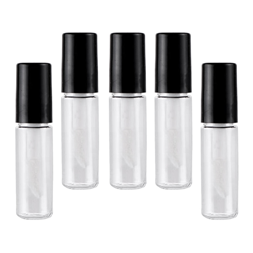 5PCS 2mL Empty Clear Lip Gloss Containers, Tubes Simple and Generous, can Hold a