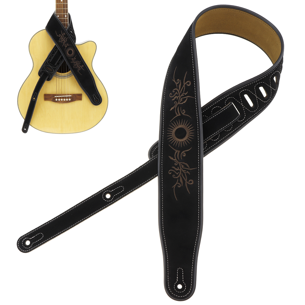 cow guitar strap