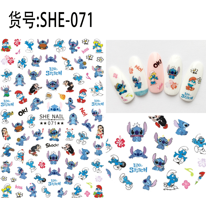 Best of 1PCS Disney Cartoon Anime Stitch Nail Sticker Mickey Mouse Donald Duck Nail Slider Dumbo Lion King Art Nail Decoration Reviews & Tips