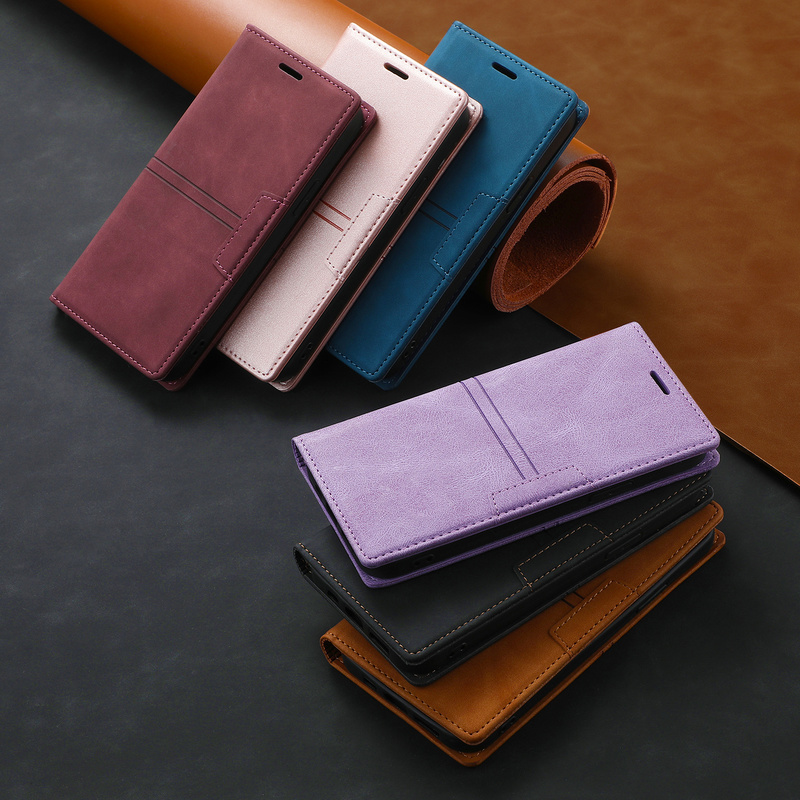 Capa de couro flip para Apple, Capa