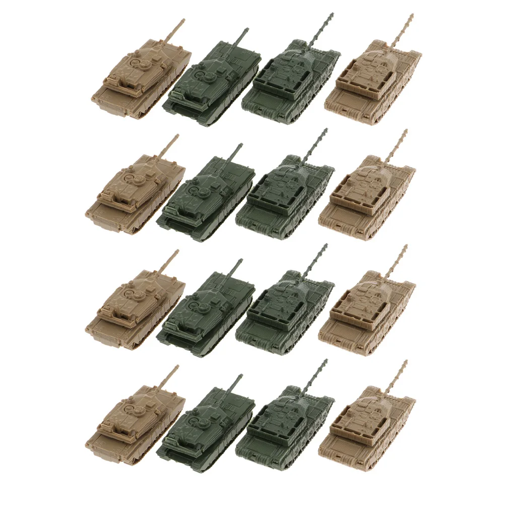 16 Pieces 4D Modern Tank Model 1:144 Scale Heavy Tank Hobby 16 Pieces 4D Modern Tank Model 1:144 Scale Heavy Tank Hobby