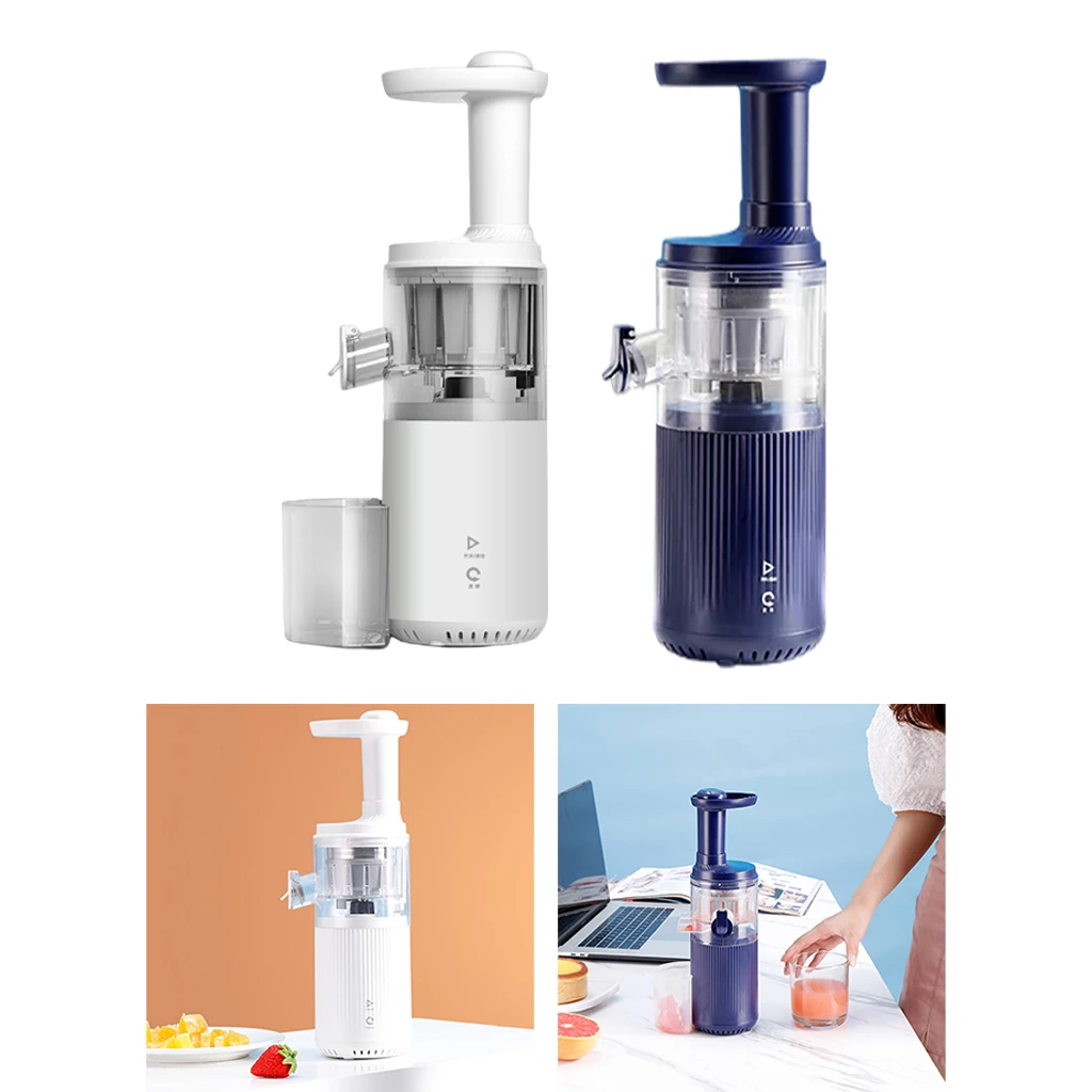 Small Masticating Juicer BPA-Free Easy Clean Electric Slow Juicer Juice Extractor for Vegetable Fruit Juice Smoothies