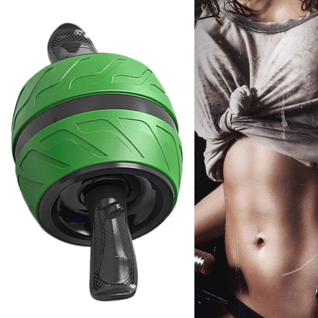 Wheel Automatic Abdominal Core Strength Exercise Ab Machine for Gym Outdoors Office Gift Men Living Room Bedroom