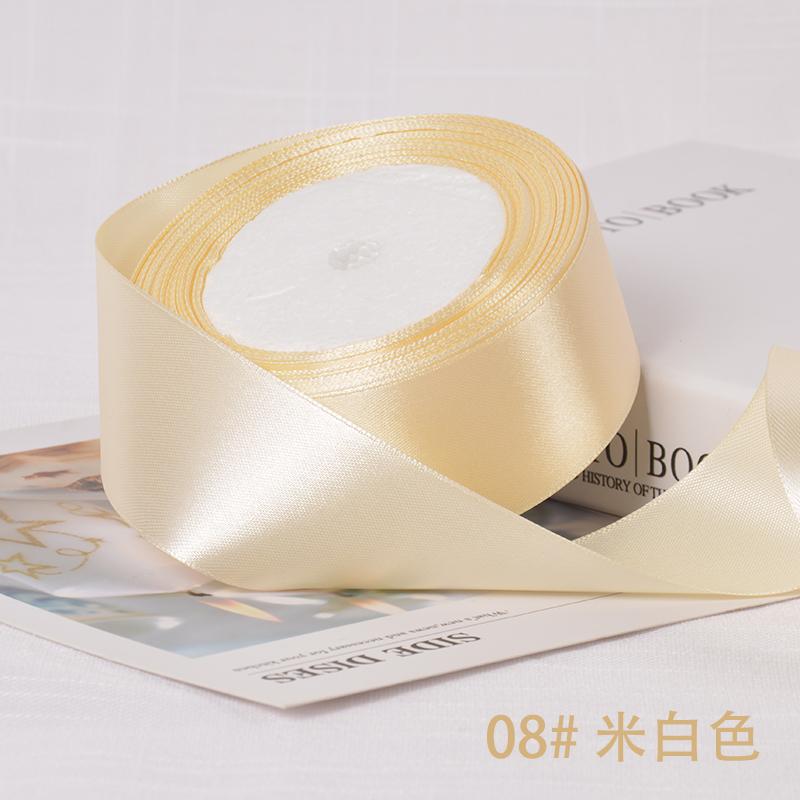 Description Picture 6 of item6-10-12-15-20-25-40mm Satin Ribbons for Wedding Birthday Party Gift Wrapping Tape Christmas Halloween DIY Crafts Handmade Ribbon