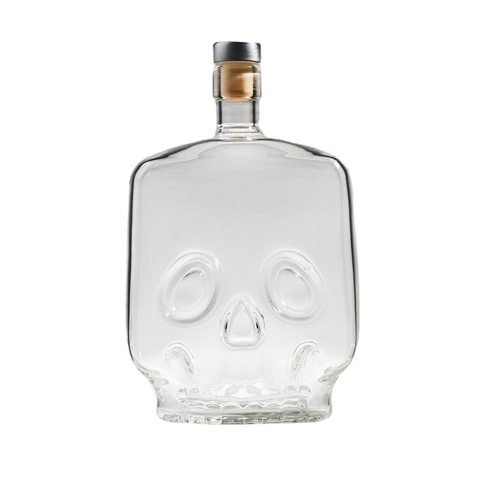 Glass Decanter Clear Skull Liquor Decanter Creative with Stopper Home Office Bar Halloween Party Decor