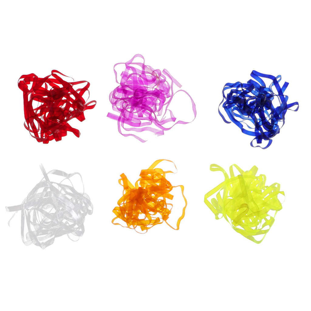 6Pcs 3MM Width Elastic Scud Back/Nymph Stretch Sink Skin for - Fly Tying