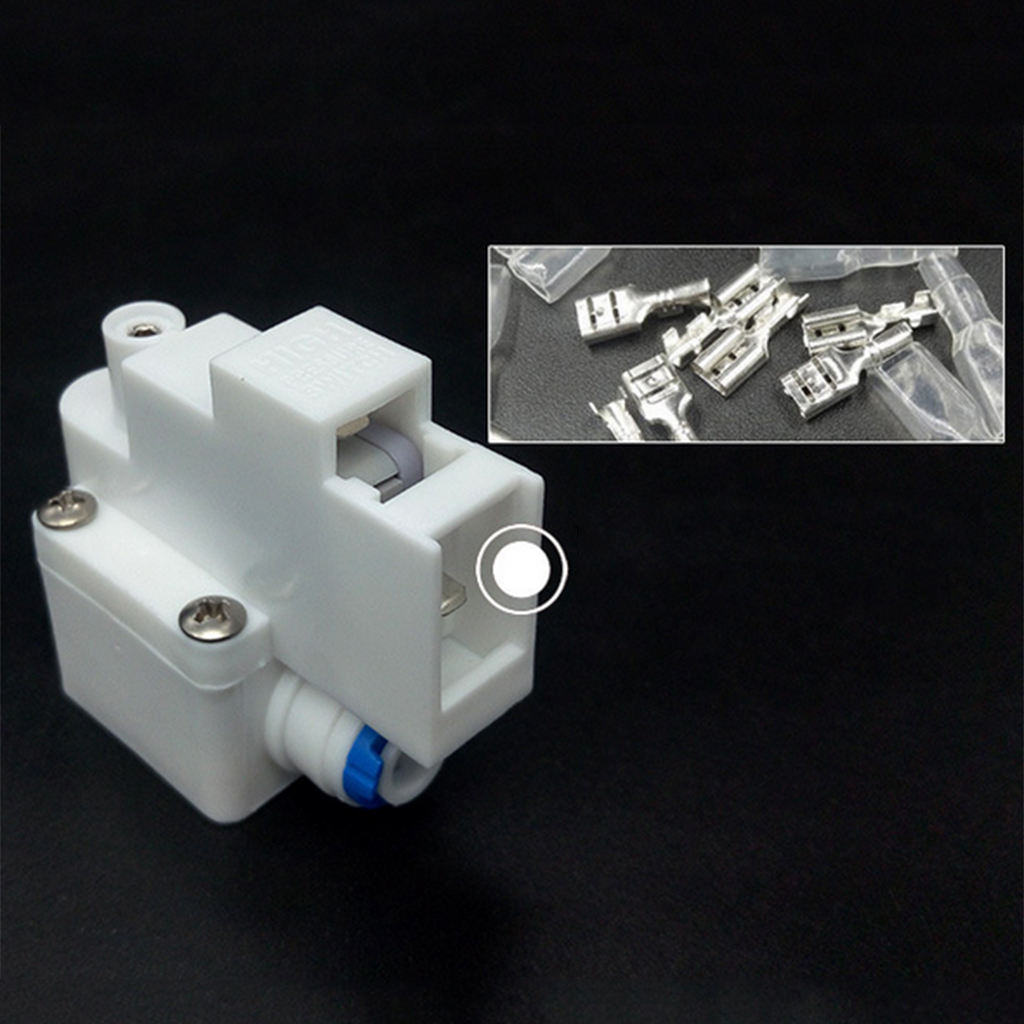 High Pressure Switch White For Pump RO Water Fitlers with Quick Connect