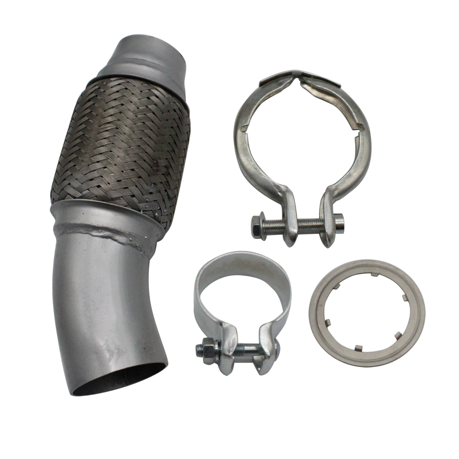 Exhaust Flex Pipe Heavy Duty Stainless Steel Double Braided for BMW 1ER E81 / 2 /8 3ER 5ER 520D X1 SDRIVE 18D / 20D