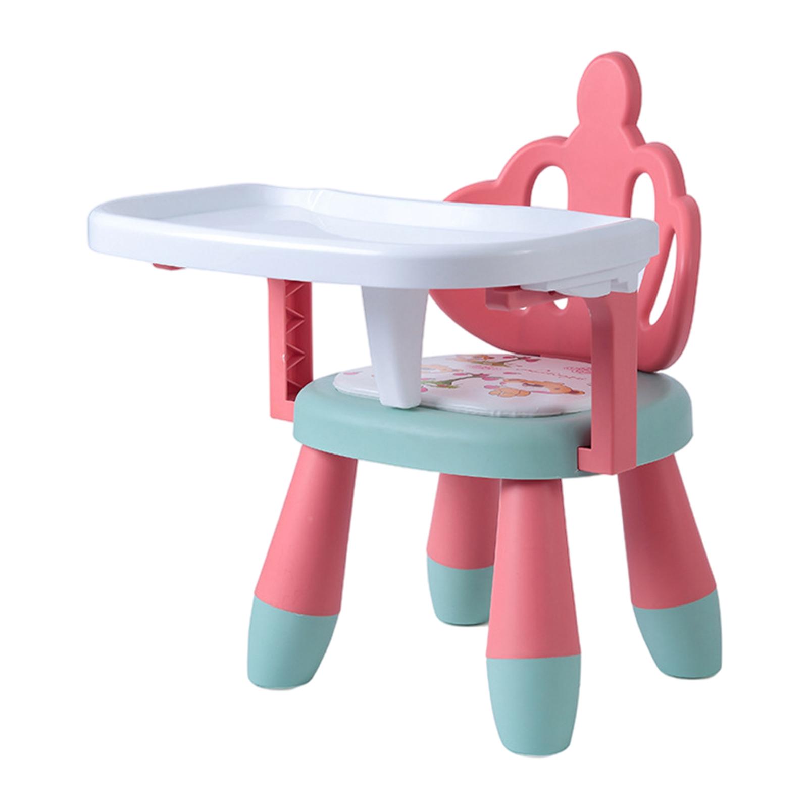 Baby Feeding Chair Sounding Seat with Removable Tray Antiskid Dining Table Foot Stool for Toddler Garden Outdoor Lawn Chair