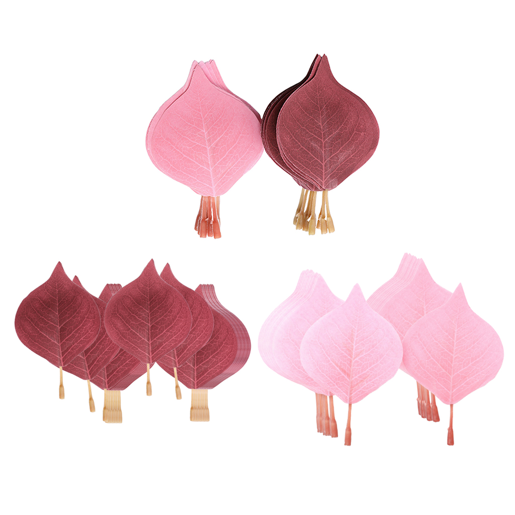 Wholesale 50x Fake Leaves For DIY Valentine Bouquet Making Decor Accessory