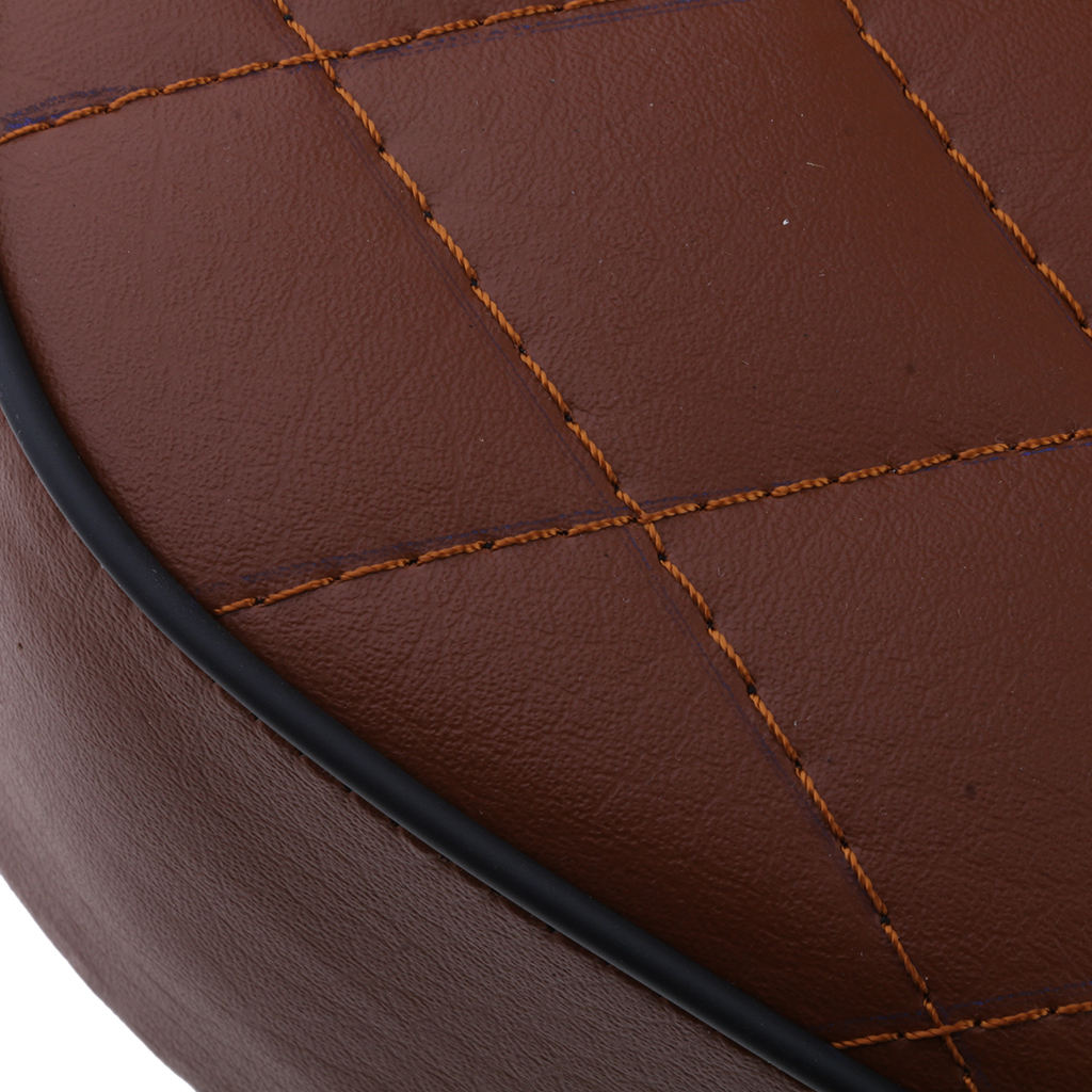 Light Brown Saddle Cafe Racer Rhombus Vintage Seat Cushion for Honda CG125