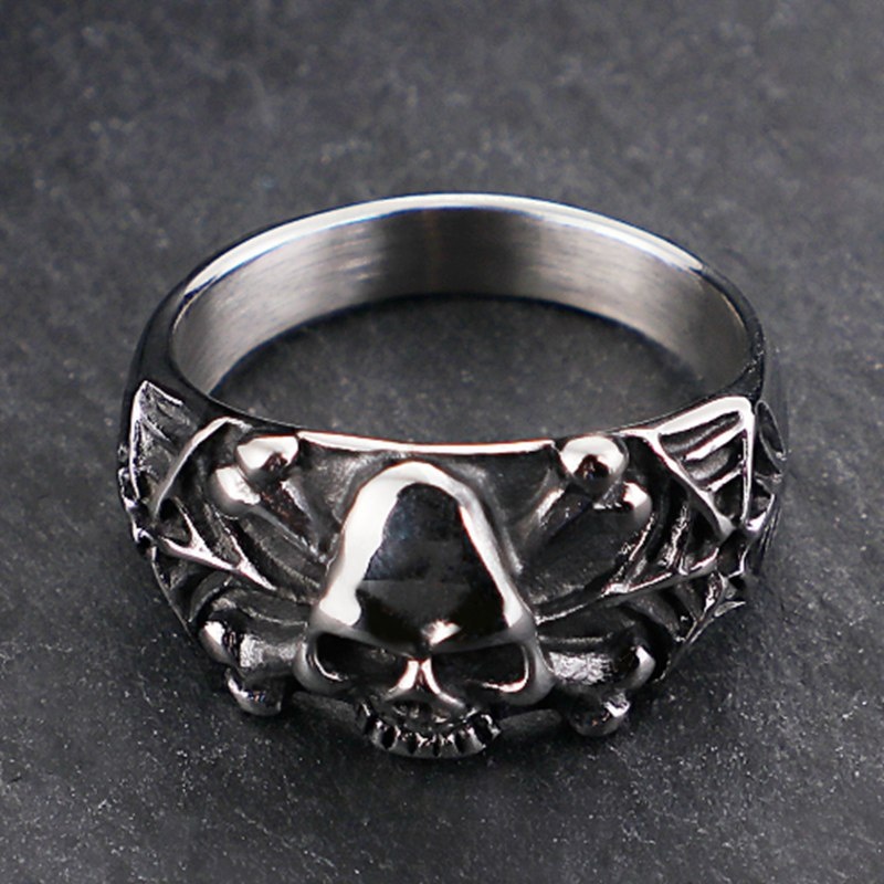 2022 Amazing Gothic Steel Skull Rings - Animals Aso