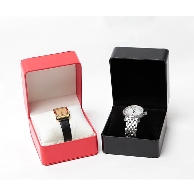 Watch Storage Box with Pillow Single Watch Gift Cases Jewelry Bangle  Bracelet Watch Gift Box For Men Women Display Organizer