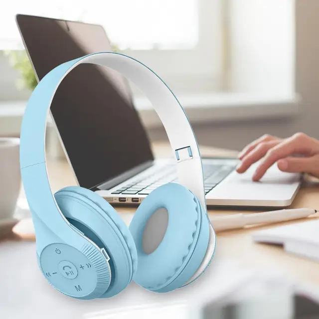 Auriculares Inalámbricos Promate Terra Diadema Ajustable Bluetooth 5.1 HD  Estéreo Micrófono Azul - Auriculares por infrarrojos - Los mejores precios