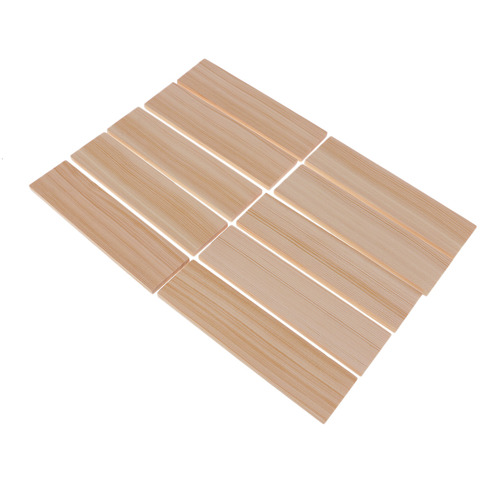 10Pcs Balsa Wood Sheets 150x40x6mm for Airplane/Boat Model DIY Card Wooden Name Card Wood Plaque Shapes Sign Craft