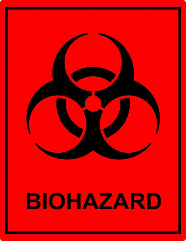 Biohazard Aufkleber Bio Gefahr Sticker Auto Beschriftung Schriftzug ab 10x10cm 