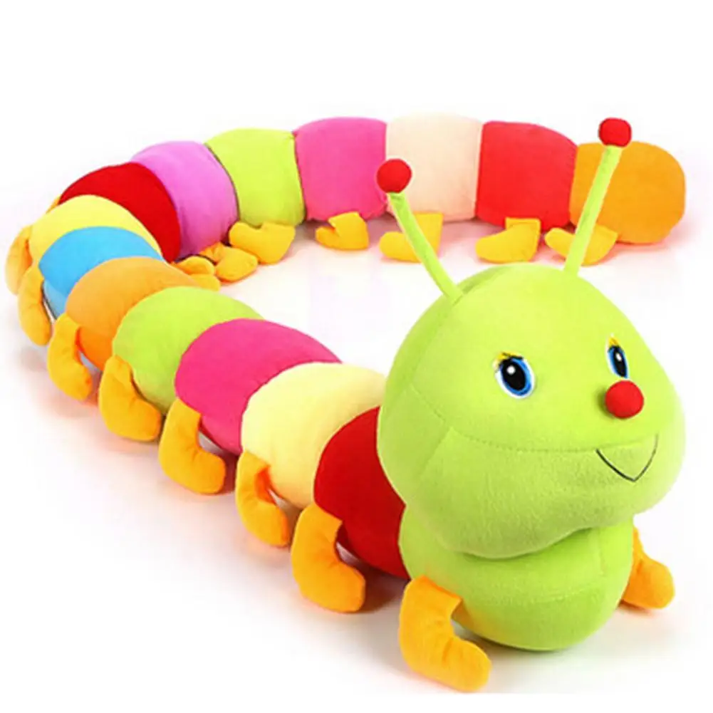 Colorful Inchworm Soft Caterpillar Lovely Developmental Child Baby Toy Doll HP 