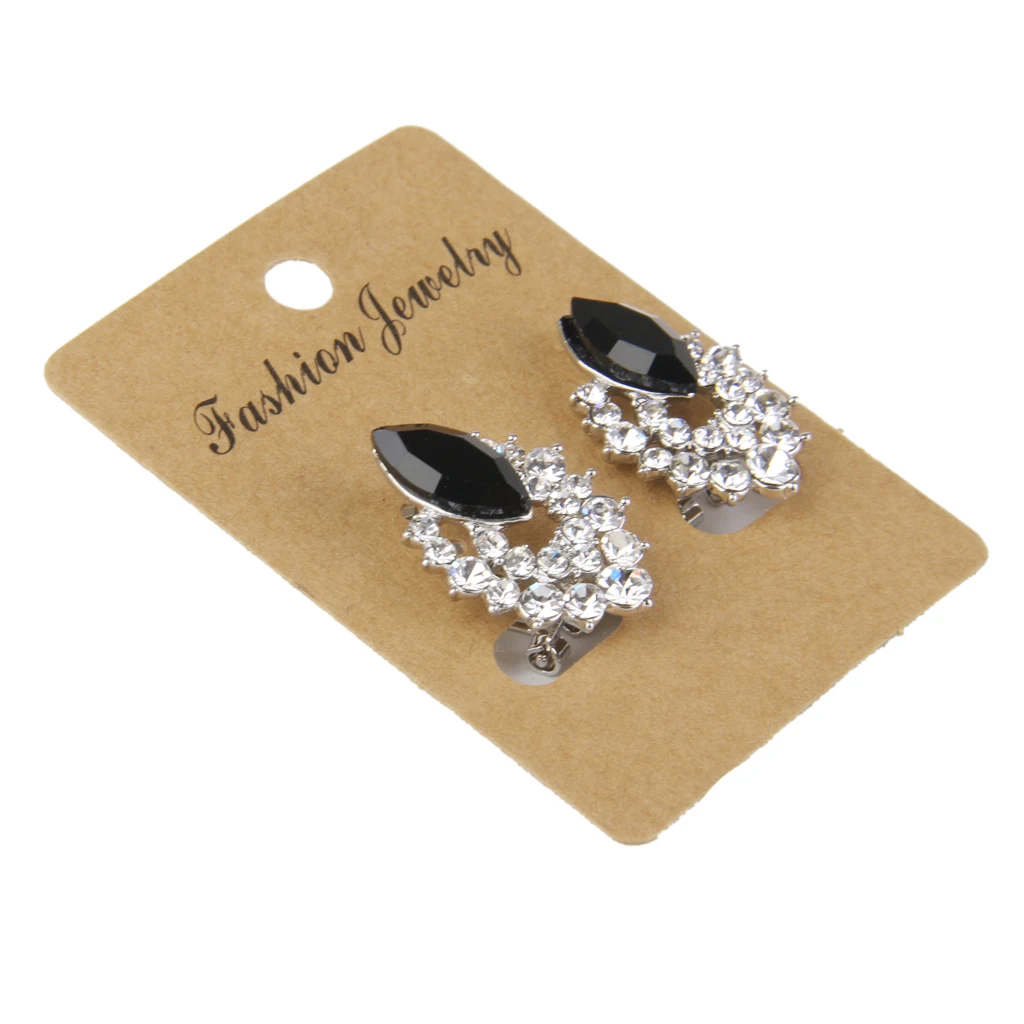100~500x Blank Earrings Ear Studs Display Card Hanging Tags Kraft Paper Jewelry 