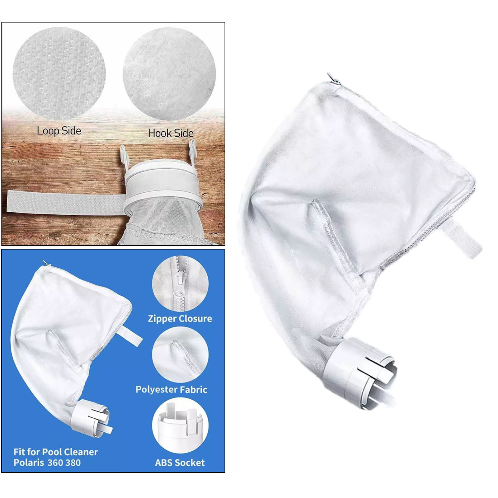 All Purpose Pool Sweep Vacuum Suction Machine Bags For Polaris 360 380 Pool Automatic Cleaner Leaf Bag Parts