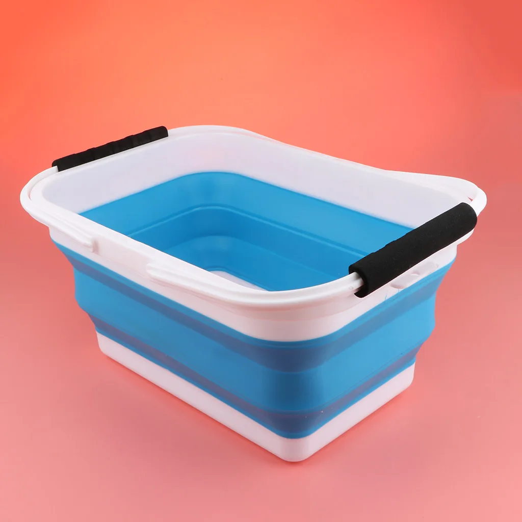 10L Outdoors Camping Fishing Car Clean Pail Portable Folding Water Bucket